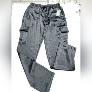 Vince Camuto Cargo Pants Drawstring Holiday | Black| Size Small